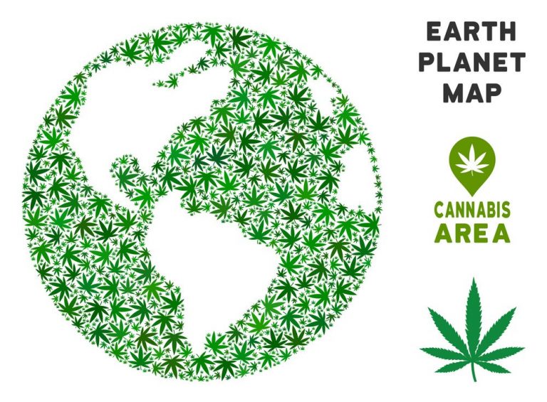 world map cannabis